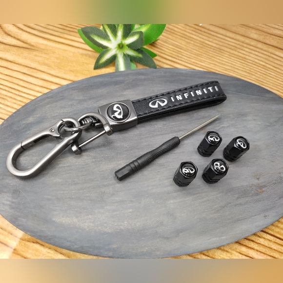 Infiniti Keychain And Valve Stem Caps - Picture 1 of 6